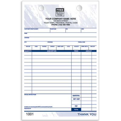 Sales Register Forms - Large - 610